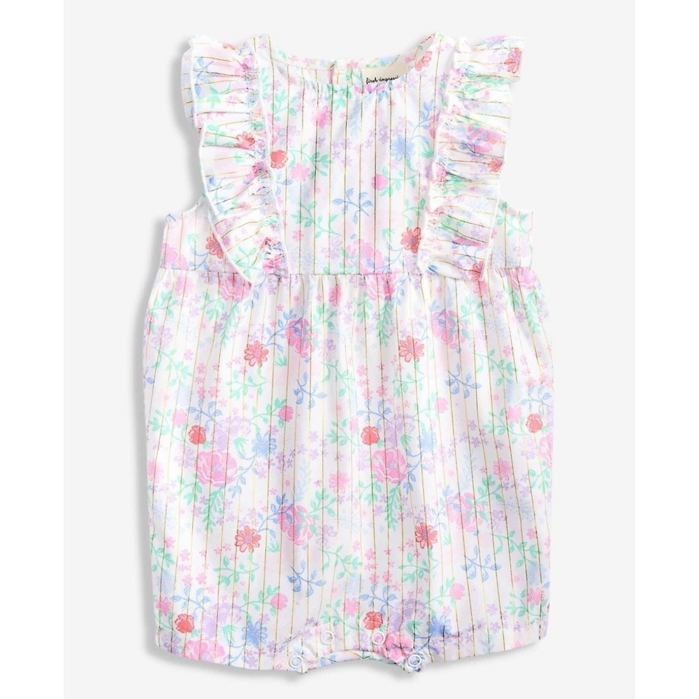 First Impressions Baby Girls Country Floral Sunsuit NWT 6-9 M